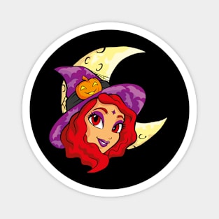 The Pumpkin Witch Magnet